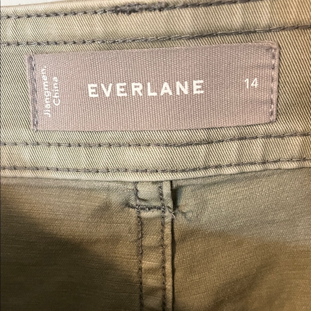 Everlane Wide-Leg Trousers in Light Celery Green - Picture 2 of 10